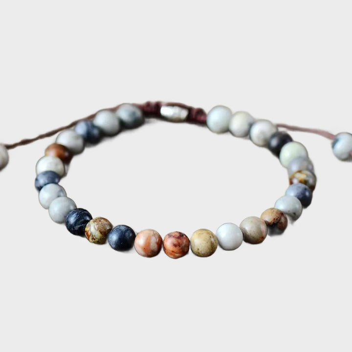 צמיד אבני טבע מעוצב לגבר