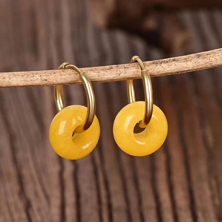 עגילי אבן חן - דגם רינה