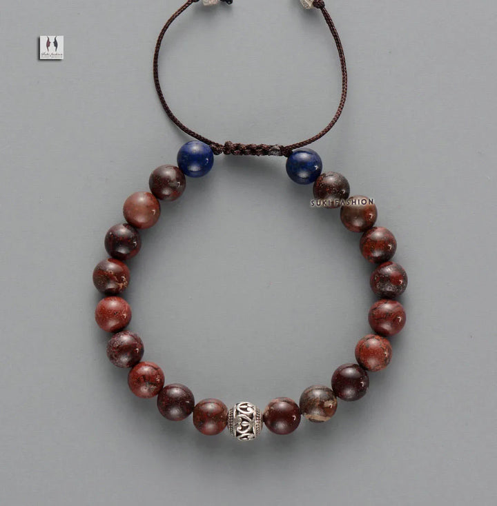 צמיד חרוזים טיבטיים לגבר