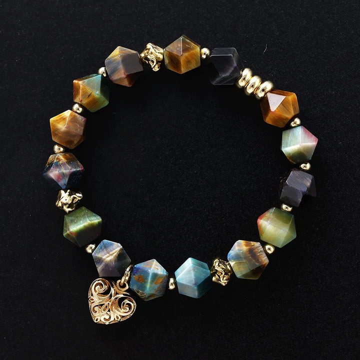 צמיד חרוזים יוניסקס "עין הנמר" – אהבה וכוח