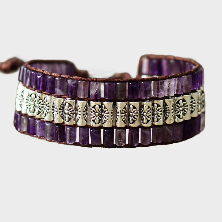 צמיד ליפוף "אמטיסט הילר" – אבן האחלמה לשלווה