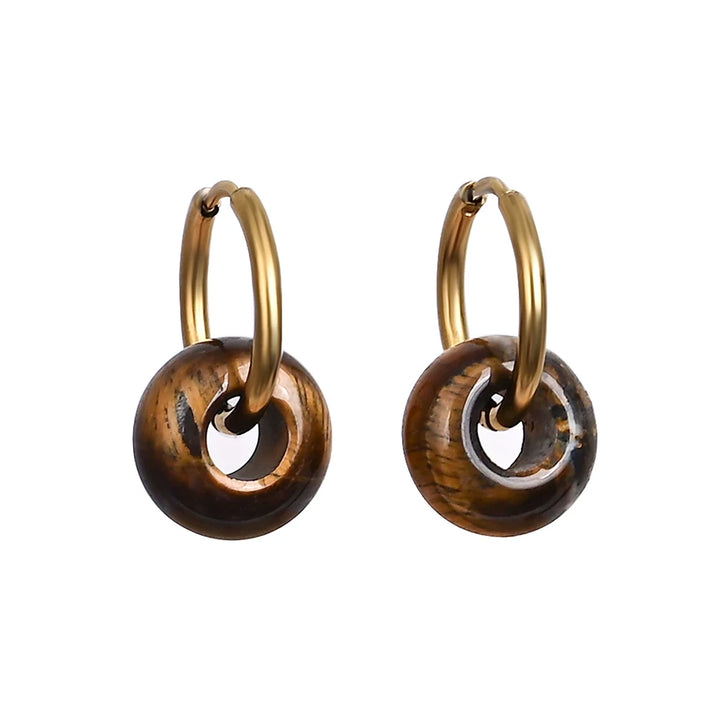 עגילי אבן חן - דגם רינה