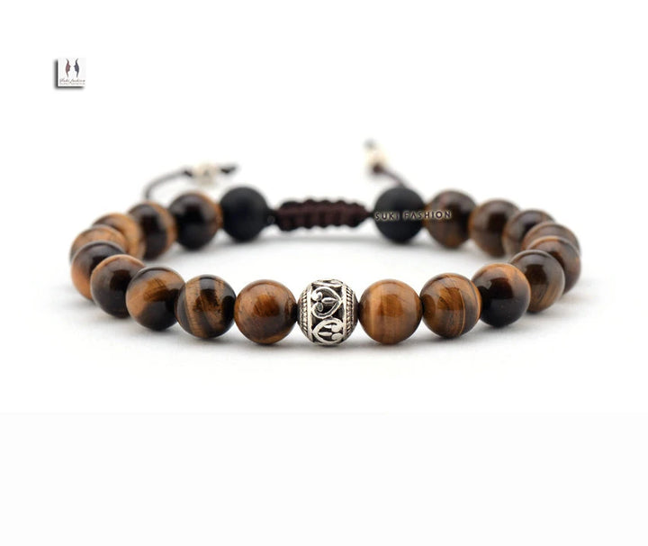 צמיד חרוזים טיבטיים לגבר