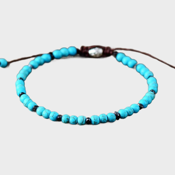 צמיד בוהו טורקיז לגבר