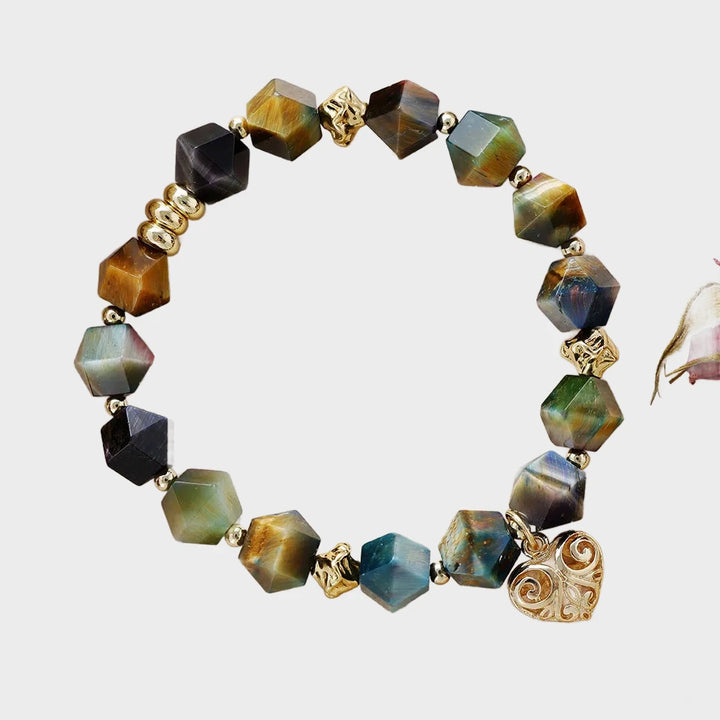 צמיד חרוזים יוניסקס "עין הנמר" – אהבה וכוח