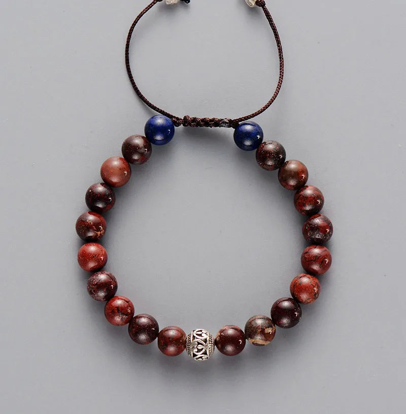 צמיד חרוזים טיבטיים לגבר