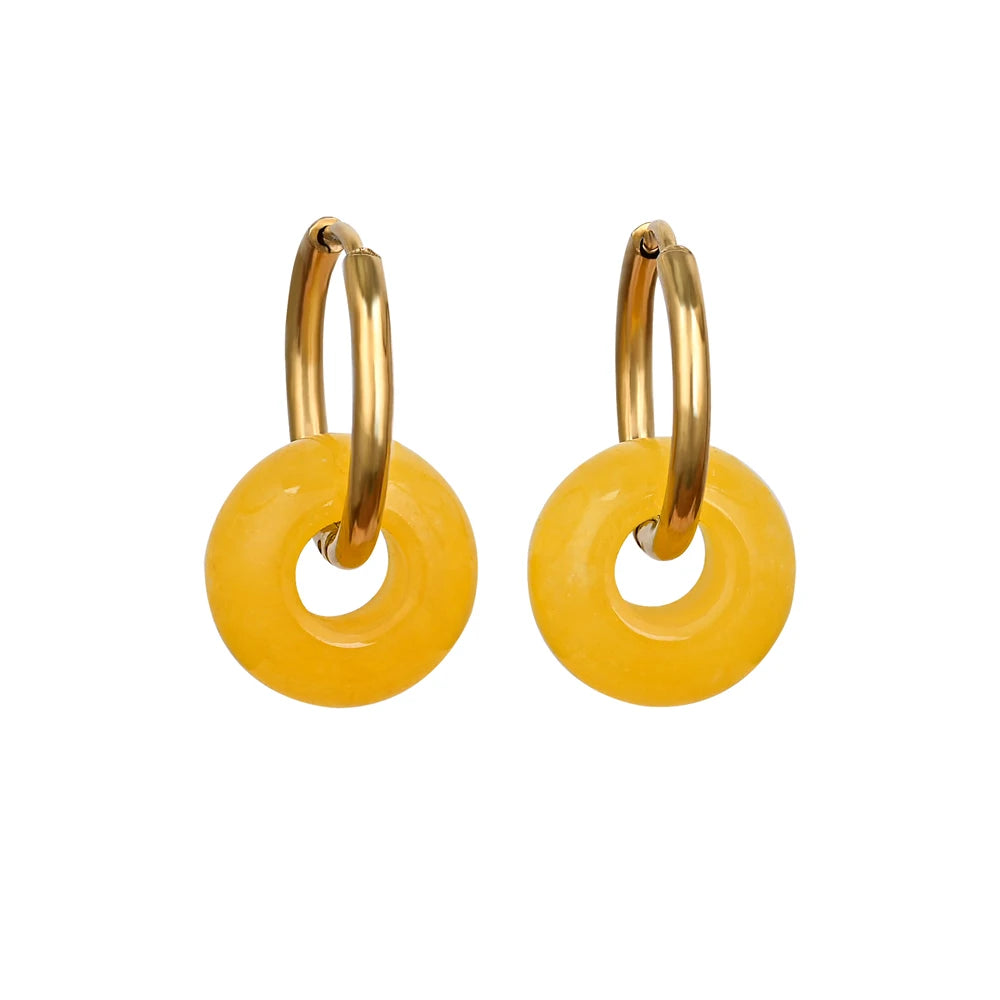 עגילי אבן חן - דגם רינה