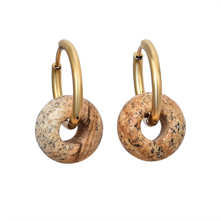 עגילי אבן חן - דגם רינה